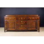 A Late 18th Century Joined Oak Dresser Base.