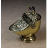 A Victorian Brass Coal Scuttle,