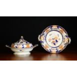 A Pair of 19th Century Ironstone China Tureens; one with a lid,