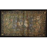 A Fine & Very Rare 17th Century Table Tapestry worked in richly coloured silks and wools.