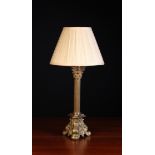 A Brass Occasional Lamp,
