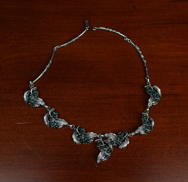 A Silver Necklace, stamped 925,