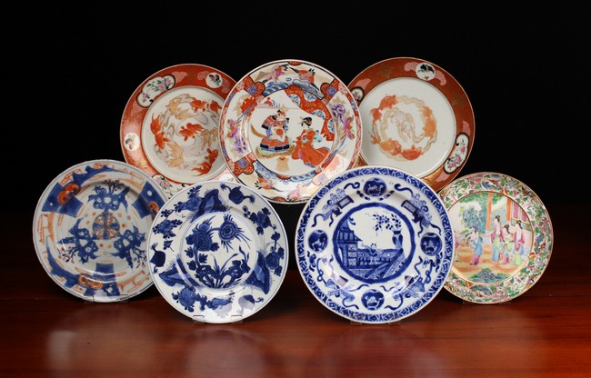 Seven Various 19th Century Oriental Plates.