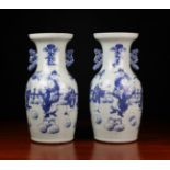 A Pair of Chinese Baluster Vases,