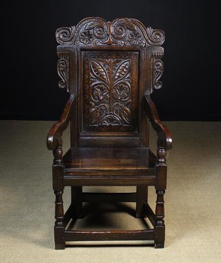 A Joined Oak Wainscot Chair.