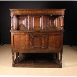 A Mid 17th Century Joined Oak Livery Cupboard of fine colour & patination.