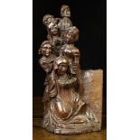 A Fine 16th Century Oak Group Carving depicting The Three Marys, John the Apostle,