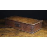An 18th Century Boarded Oak Box.