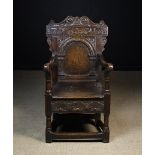 A 17th Century Oak Wainscot Chair.