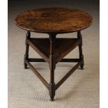 A Fine 18th Century Oak Cricket Table.