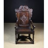 A 17th Century Yorkshire Oak Wainscot Chair.