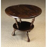 A Very Unusual 18th Century Two Tiered Cricket Table.