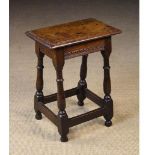 An 18th Century Oak Joint Stool.