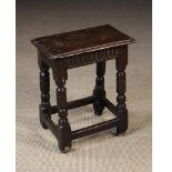 A James I Oak Joint Stool.