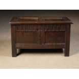 A 17th Century Child's Oak Coffer of good colour & patination.