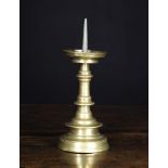 A 15th Century Bronze Pricket Candlestick, 11 in (28 cm) in height.