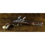 An Early 19th Century Georgian Tower Flintlock Pistol, 16 in (41 cm) in length.