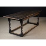 A Joined Oak Refectory Table dated 1703.