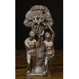An English 16th Century Oak Relief Carving of Adam & Eve in the Garden of Eden,