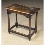 A Small 17th Century Centre Table. The p