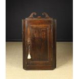 A Georgian Oak Hanging Corner Cupboard s