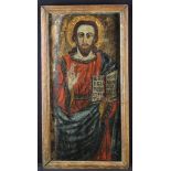 An Antique Icon painted on Pine and fram