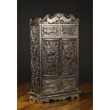 An Unusual Antique Wall Cupboard with Oc