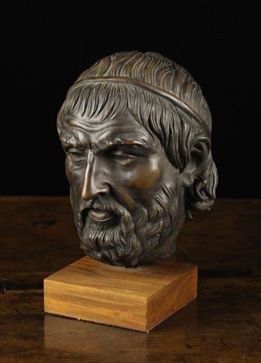 A Reproduction Cold Cast Bust of Sophocl