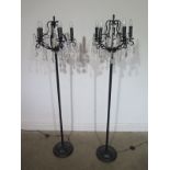 A pair of modern light fittings purchased from Norfolk Living,