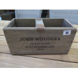 A wooden storage tray - Width 30cm