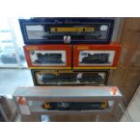 Five 00 gauge locomotives including industrial locomotive 0-40 ST R2361, GWR 101, 0-4-0 by Hornby,