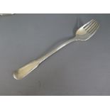 A silver serving spoon fork - London 1829 - Length 28cm - Weight approx.