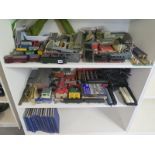 A large quantity of 00 gauge carriages and accessories,