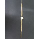 A 9ct yellow gold cased Ladies bracelet wristwatch - Total weight approx.