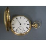 A 9ct yellow gold cased Full Hunter pocket watch,