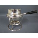 A silver hallmarked brandy warmer,