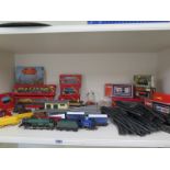 Hornby 00 gauge train set including two loco's