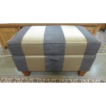 An upholstered footstool - 80cm x 50cm