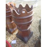 A 19th/20th century castle top chimney pot - Height 76cm