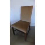 A Georgian mahogany upholstered side chair