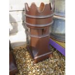 A 19th/20th century castle top chimney pot - Height 76cm