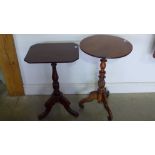 Two 19th century tripod tables