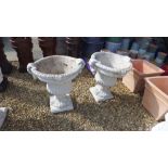 A pair of Classical style garden urns - Diameter 59cm x Height 70cm