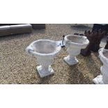 A pair of Classical style garden urns - Diameter 59cm x Height 70cm