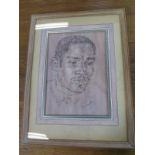 Oliver Hilary Sambourne Messel - Charcoal drawing of James Libard - The portrait was drawn in
