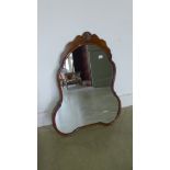 An early 20th century framed mirror - Height 84cm x Width 64cm