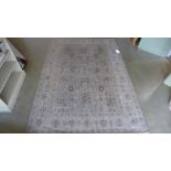 A blue ground hand made wool Agra carpet - 2.30m x 1.