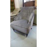 A new crushed velvet bedroom chair - Height 93cm