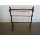 An Edwardian towel rail