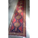 A handknotted woolen Azarbaijan runner - 3.86m x 0.